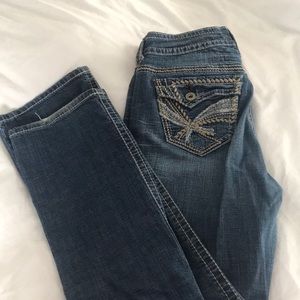 Distressed Hydraulic Jeans